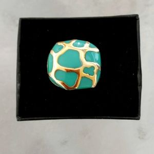 Enamel Gold ring